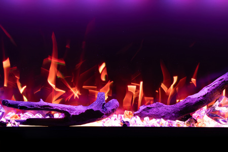 Линейный биокамин MERCURY 60 LED RF